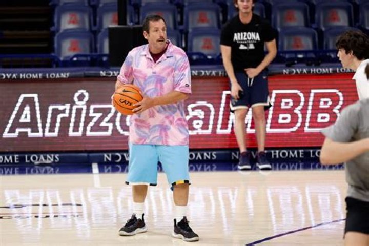 Adam Sandler Joins A Pickup Basketball Game In Long Island