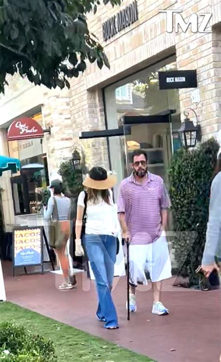 Adam Sandler Uses A Cane To Walk After Hip Surgery: Photos – Hollywood Life