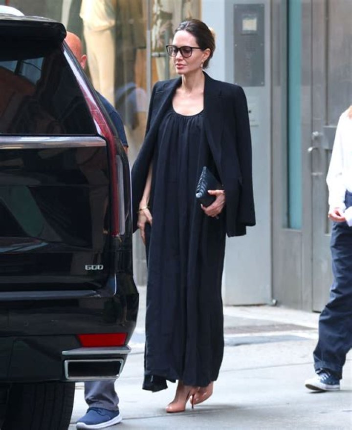 Angelina Jolie Looks Regal In Sparkly Maxi Dress As She Tours Venice, Italy By Boat – Photos