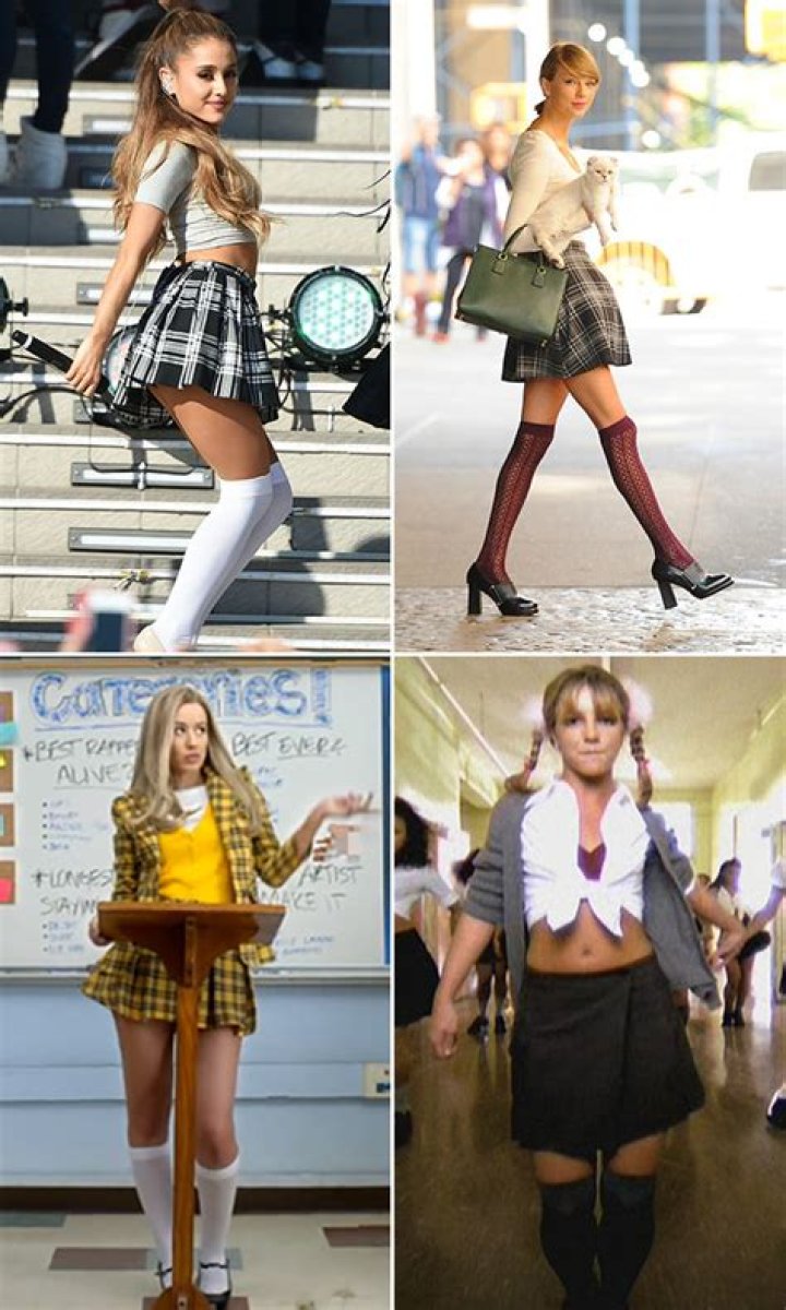 Ariana Grande, Taylor Swift & More: 7 Sexy Celebs Dressed As Schoolgirls
