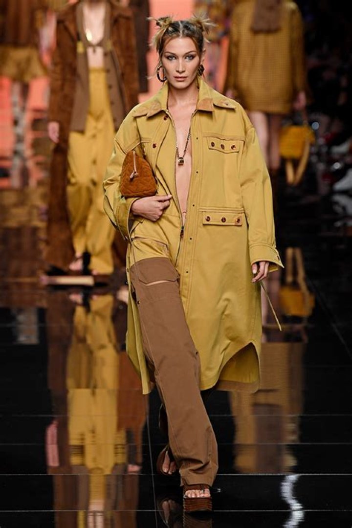 Bella Hadid Rocks Unzipped Jacket By Itself In Fendi Show – Pic – Hollywood Life