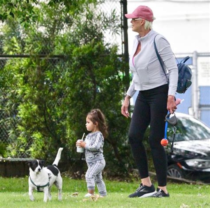 Brigitte Nielsen, 56, Cradles Daughter Frida, 1, During Their Fun Outing In Los Angeles — See Pics