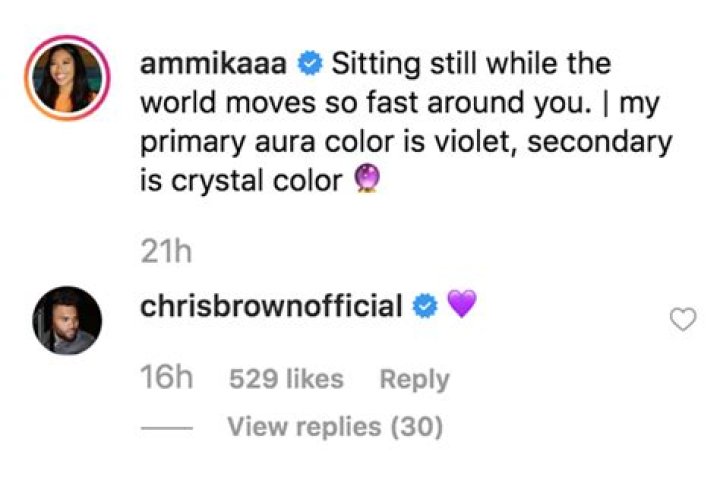 Chris Brown Responds To Ammika Harris’ Cryptic Love Message Amid Ongoing Pregnancy Rumors