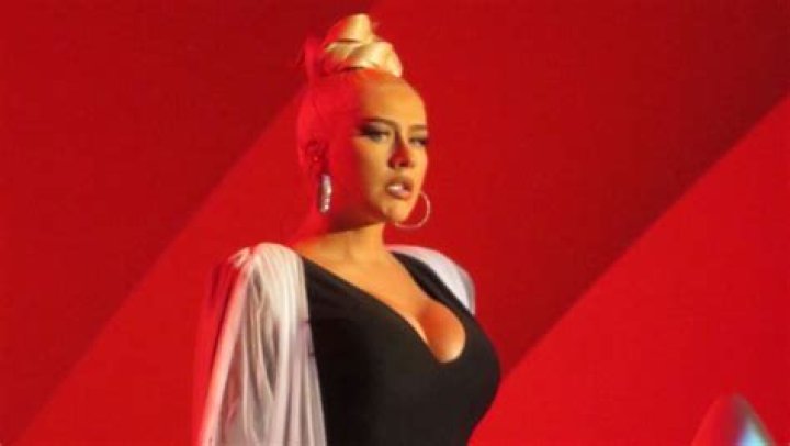 Christina Aguilera Is Glam In Low Cut Black Top As She Performs At The Hollywood Bowl — Photos