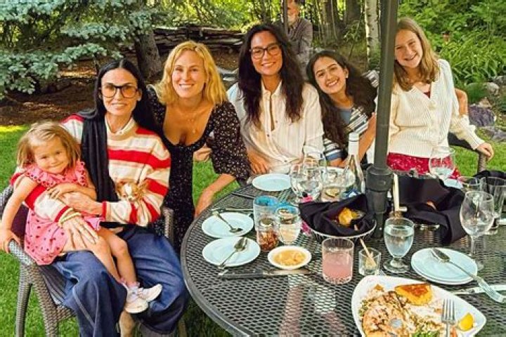 Demi Moore, 58, & Her 3 Daughters Rock Matching One-Piece Swimsuits For New Campaign