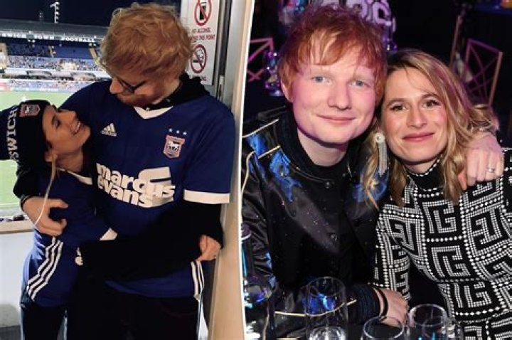 Ed Sheeran’s Wife Cherry Seaborn Sweetly Kisses Him The Cheek At Soccer Game — Rare PDA Photo