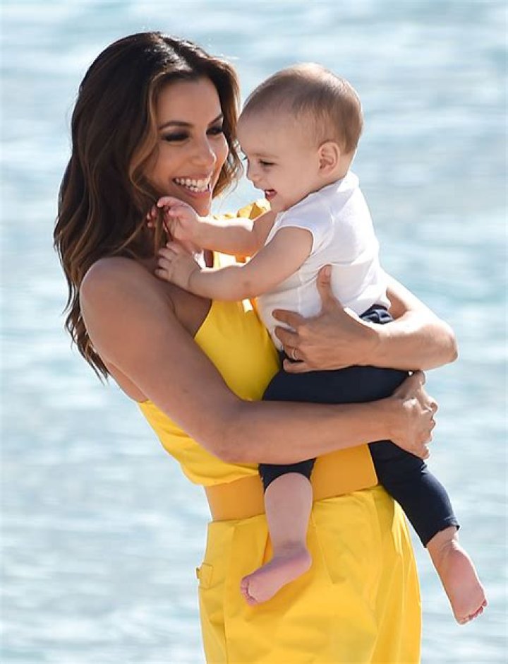 Eva Longoria, 44, Plays With Son Santiago, 10 Mos., In Adorable New Cannes Beach Pic