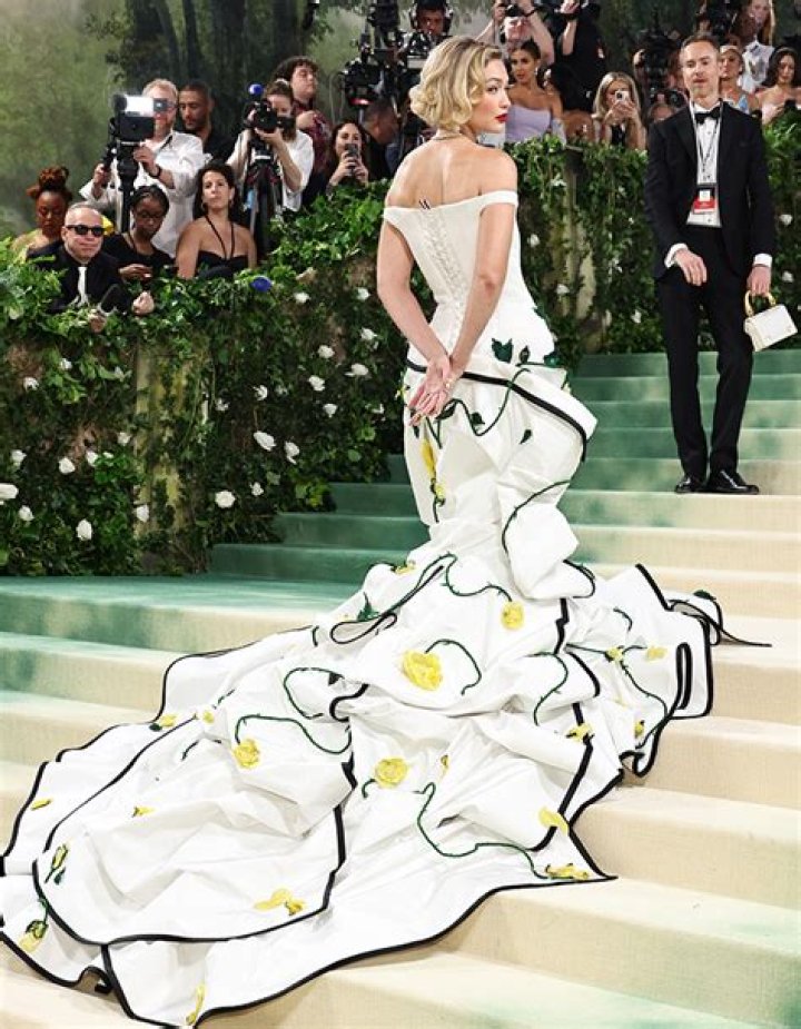 Gigi Hadid Exudes ’50s Movie Star Vibes in Garden-Themed Dress at the 2024 Met Gala: Photos