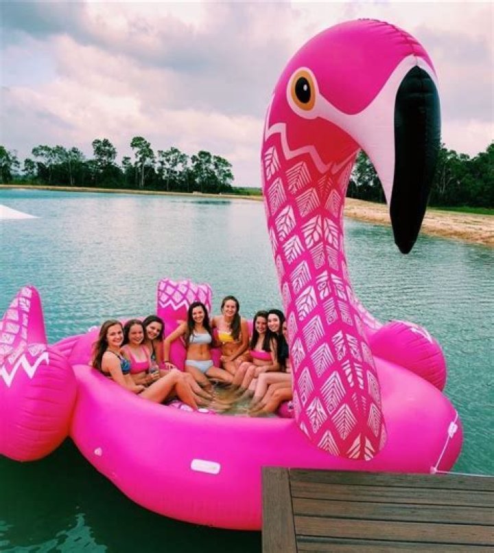 Heather Graham, 51, Rocks Black Bikini While Relaxing On A Pink Flamingo Float In Greece