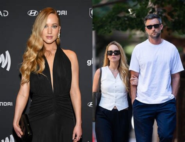 Jennifer Lawrence & Husband Cooke Maroney Take Baby For A Stroll in 1st Family Outing Since Birth