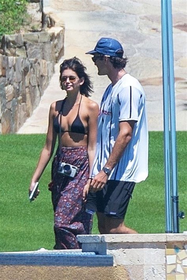 Kaia Gerber Rocks A Bikini Top & Skirt On Mexico Getaway With Jacob Elordi — Pics