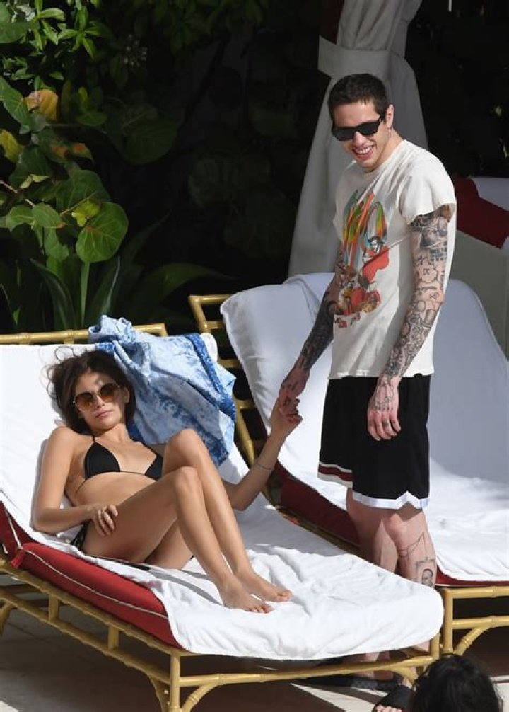 Kaia Gerber, 18, Kisses Pete Davidson While Rocking Barely-There Bikini – Pics