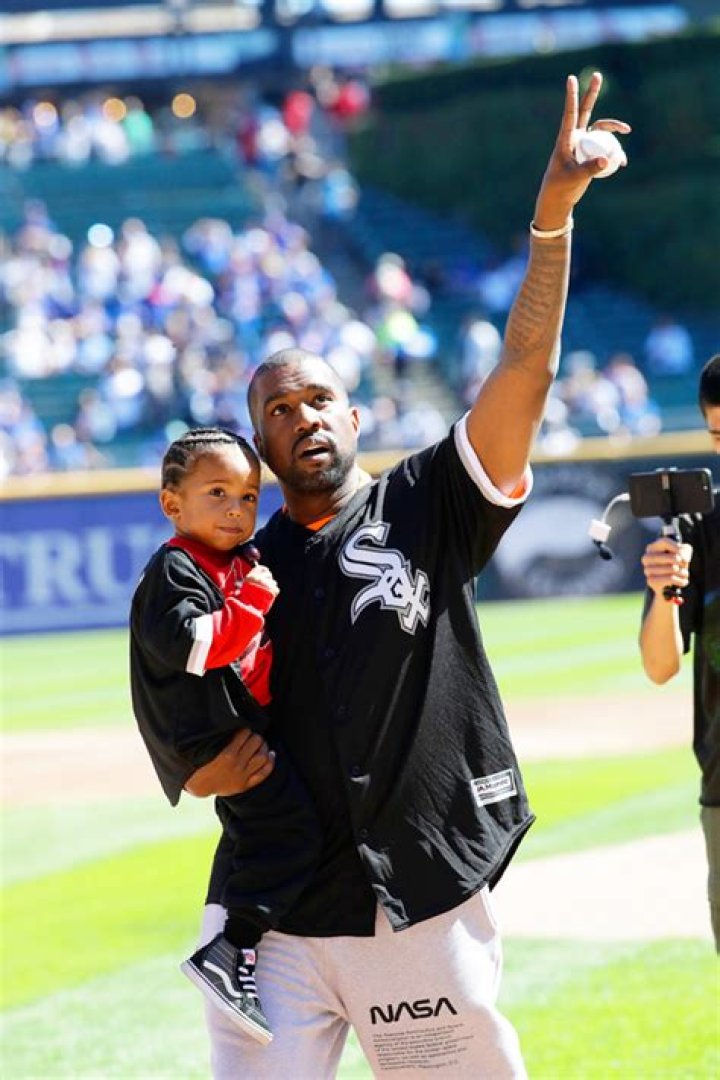 Kanye West & Son Saint, 5, Match In Black For Cute Father-Son Football Date — Pic & Video