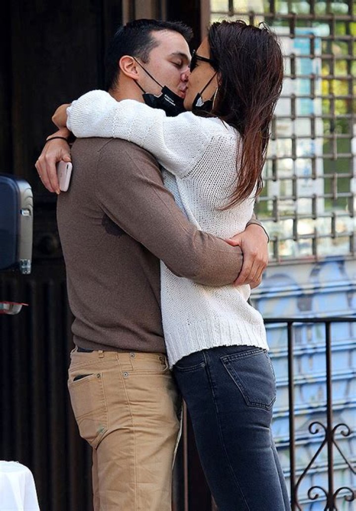 Katie Holmes Passionately Kisses New BF Emilio Vitolo Outside Of His NYC Restaurant — See Pics