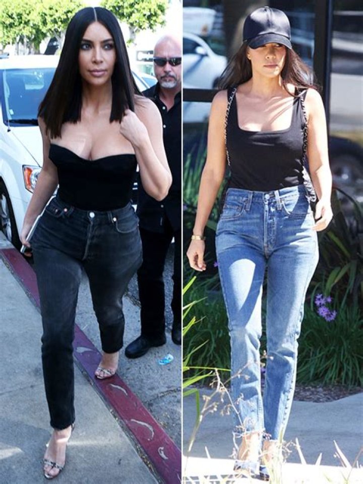Kim Kardashian V. Kourtney Kardashian: Who Rocked The Mom Jeans Trend Better?