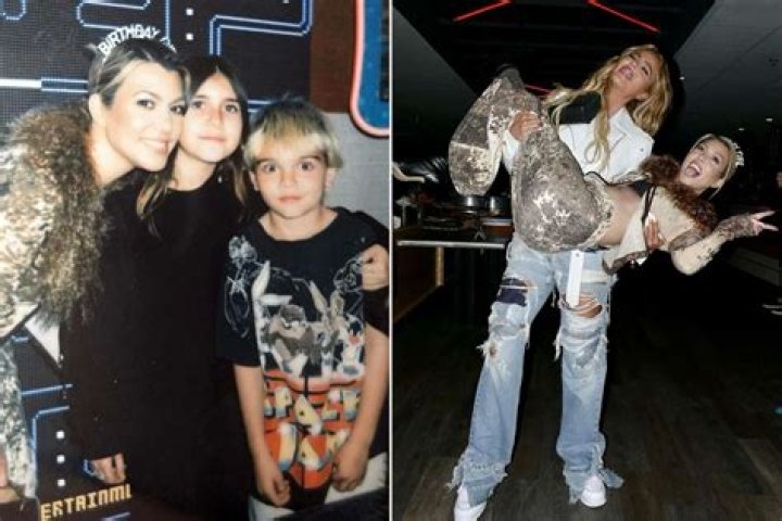 Kourtney Kardashian Celebrates 44th Birthday At Bowling Alley With Travis Barker, Her Kids & More