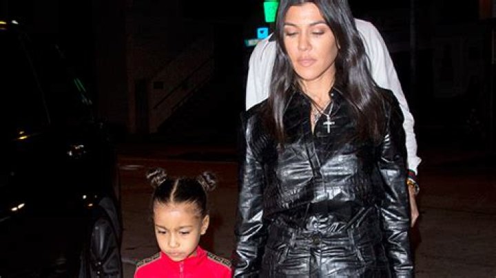 Kourtney Kardashian & Niece North West, 7, Rock Neon Swimsuits While Hot Tubbing In Lake Tahoe  