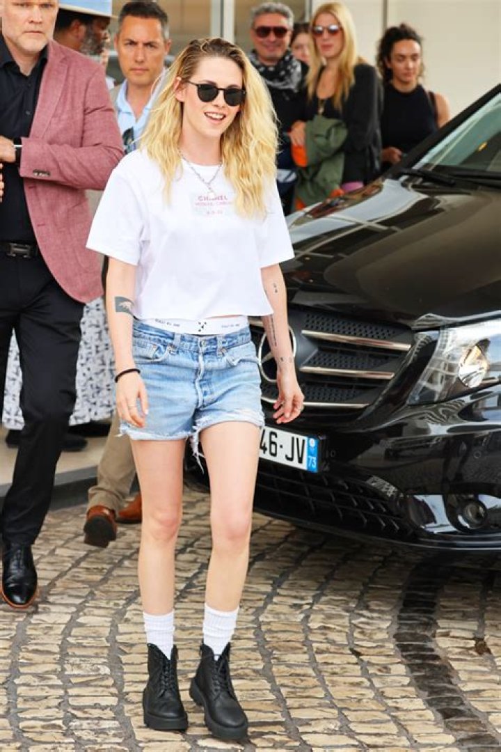 Kristen Stewart Wears Daisy Dukes & Chanel Top While Out In Cannes: Photos