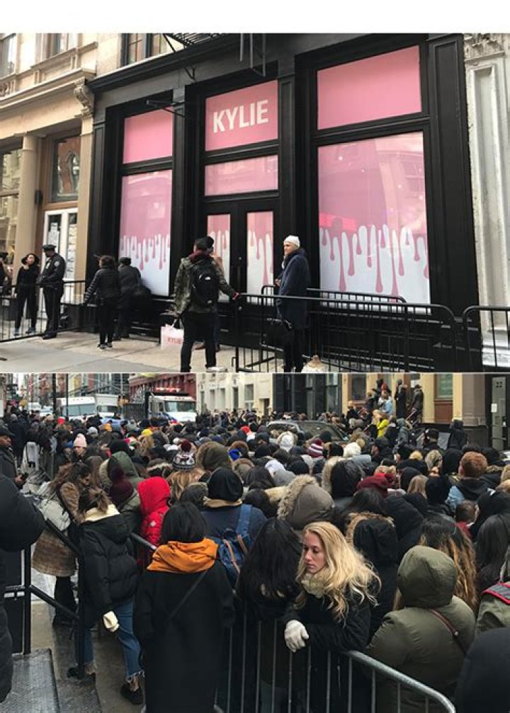 Kylie Jenner Fans Flood NYC Streets At SoHo Pop-Up Shop: See Exclusive Pics