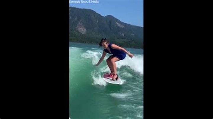 Machine Gun Kelly Shows Off His Wakesurfing Skills During Utah Getaway With Daughter Casie, 12