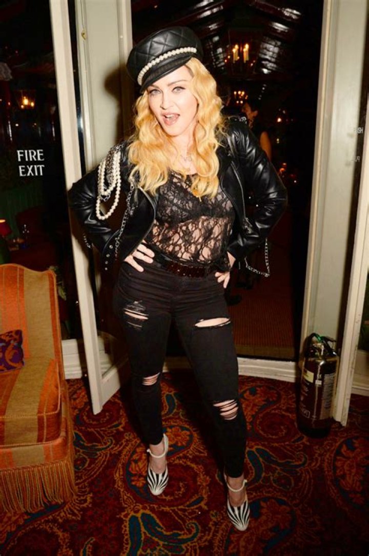 Madonna Rocks Bustier & Ripped Denim Jeans In Gorgeous New Photo – Hollywood Life