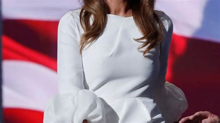 Melania Trump Stuns At The Republican Convention In A Gorgeous White Dress