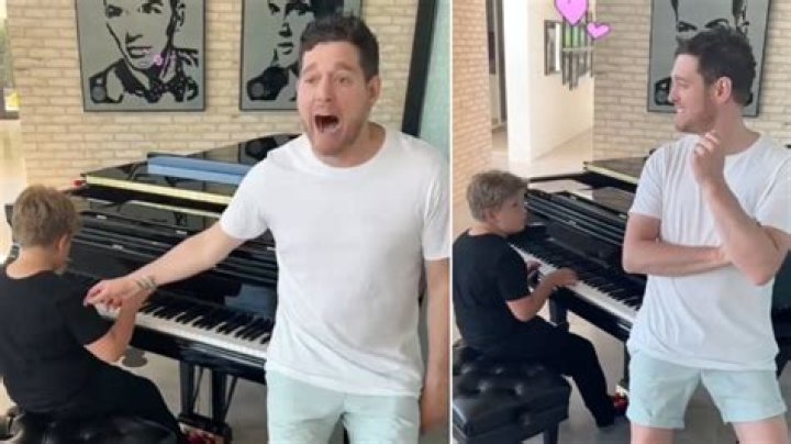 Michael Bublé Gets Emotional As Son, 8, Plays His Song On Piano – Hollywood Life