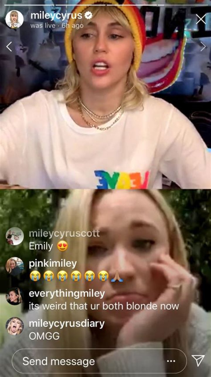 Miley Cyrus & Emily Osment Reunite On Instagram Live Talk Show: Watch – Hollywood Life