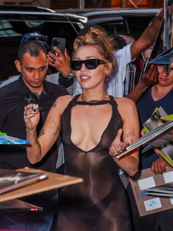 Miley Cyrus Nip Slip In Mesh Top & Shows Off Underarm Hair – Hollywood Life