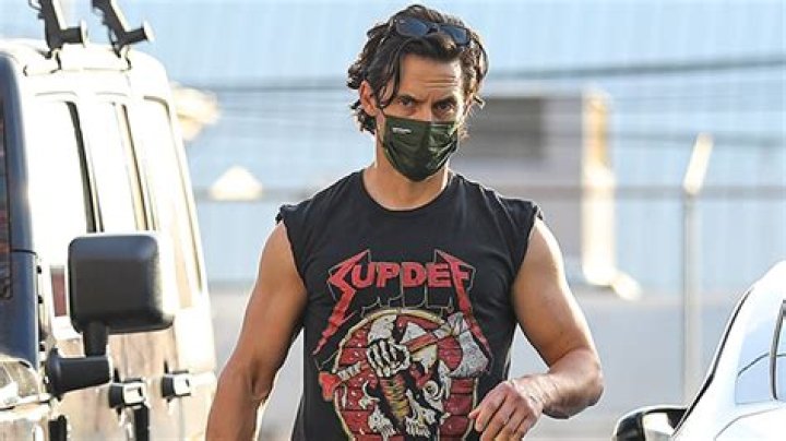 Milo Ventimiglia Works Out In Short Shorts & Cutoff Shirt, Showing Off Gains At The Gym