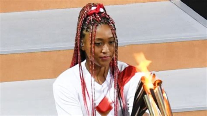 Naomi Osaka Dyes Her Hair Red As She Lights The Olympic Torch at Tokyo Opening Ceremony