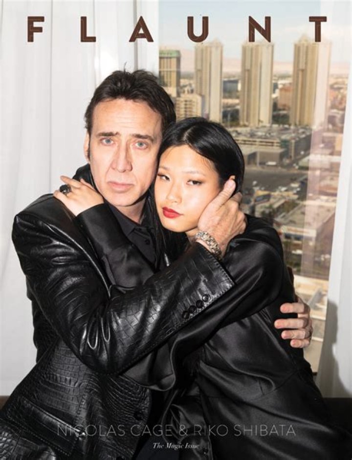 Nicolas Cage, 57, & Wife Riko Shibata, 26, Hold Each Other Close As They Embrace On Magazine Cover
