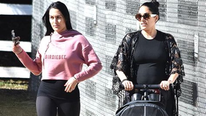 Nikki & Brie Bella Show Off Their 9-Month Bumps As Twin Sisters Eagerly Await Arrival Of Their Babies