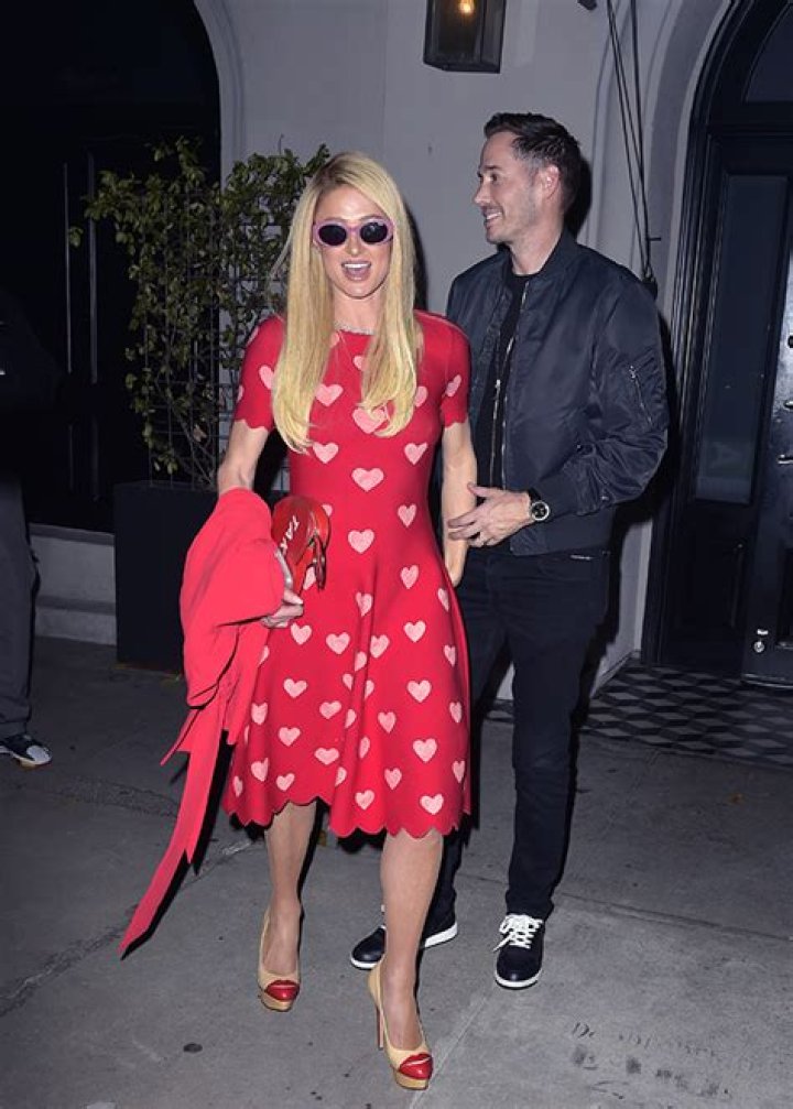 Paris Hilton Stuns In Valentine’s Day Inspired Dress For Date Night With Carter Reum After Baby