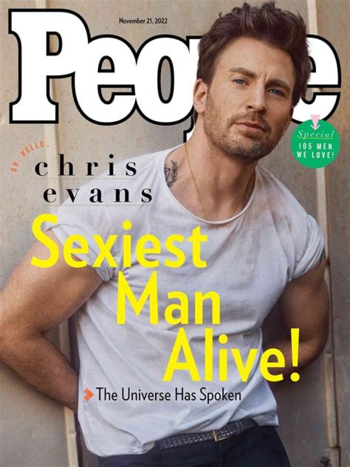Chris Evans Named People’s 2022 ‘Sexiest Man Alive’