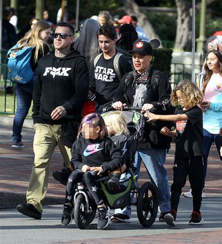 Pink & Husband Carey Hart Take Adorable Kids Willow, 8 & Jameson, 3, For Day At Disneyland — See Pics