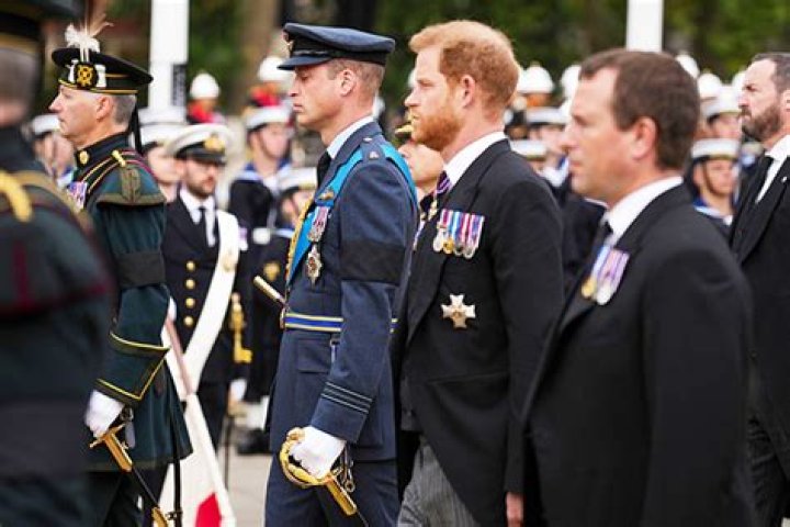 Prince William & Prince Harry Unite To Walk Behind Queen Elizabeth II’s Coffin At Her Funeral
