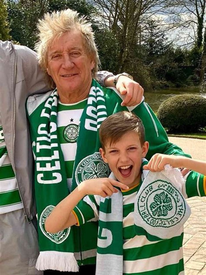 Rod Stewart & Sons Take In A Football Game While Wearing Suits – Hollywood Life