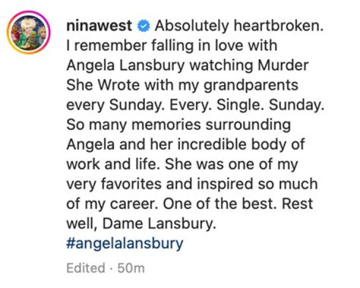 Kathy Griffin, Jason Alexander & More Celebs Mourn Angela Lansbury After Her Death At 96
