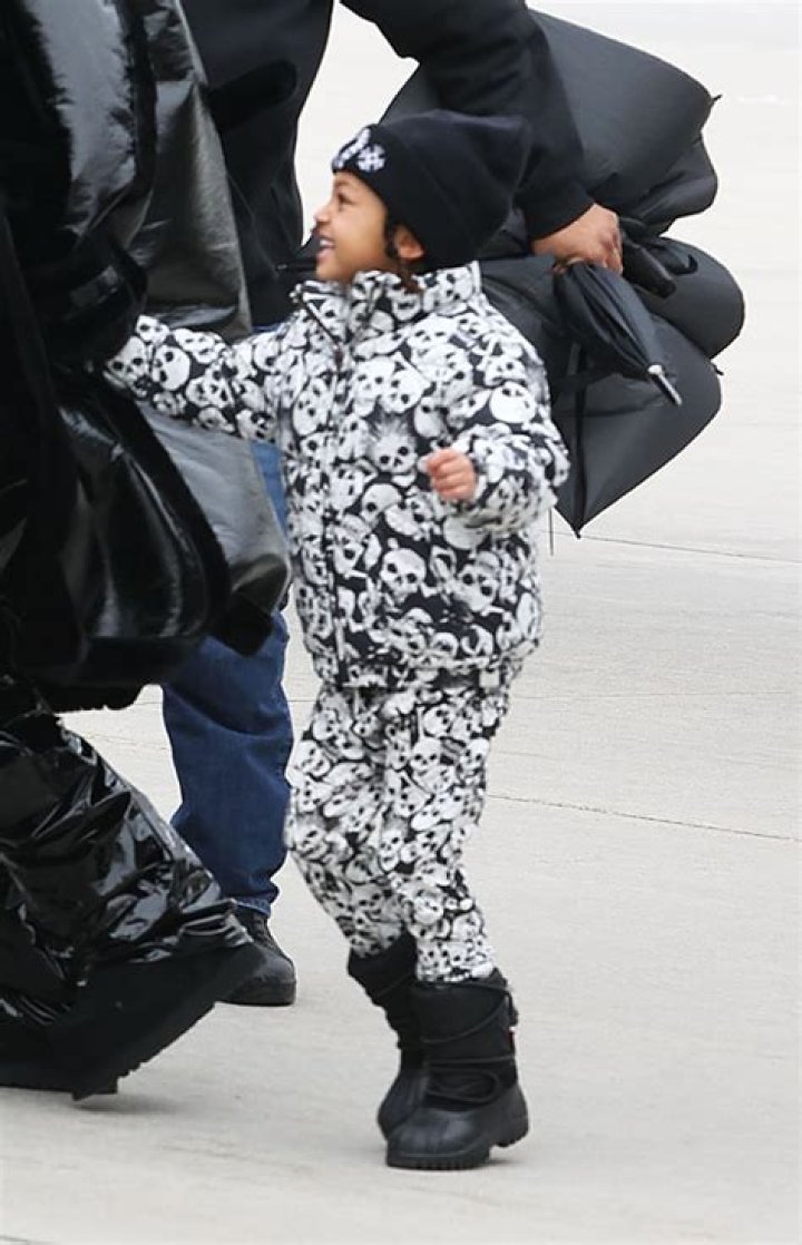 Stormi Webster, 4, Is Adorable In Black & White Snowsuit Arriving In Aspen With Kylie Jenner: Photos