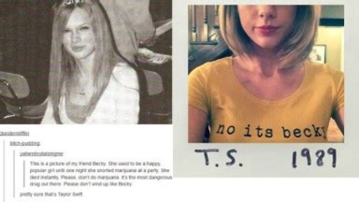 Taylor Swift’s ‘No Its Becky’ Shirt — Singer Pokes Fun At Meme In Tumblr Post – Hollywood Life