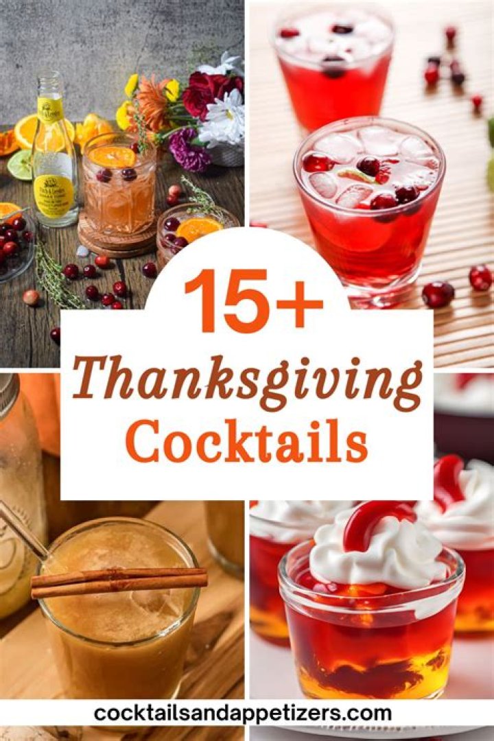 Thanksgiving Cocktails You’ll Be Thankful For — Pics