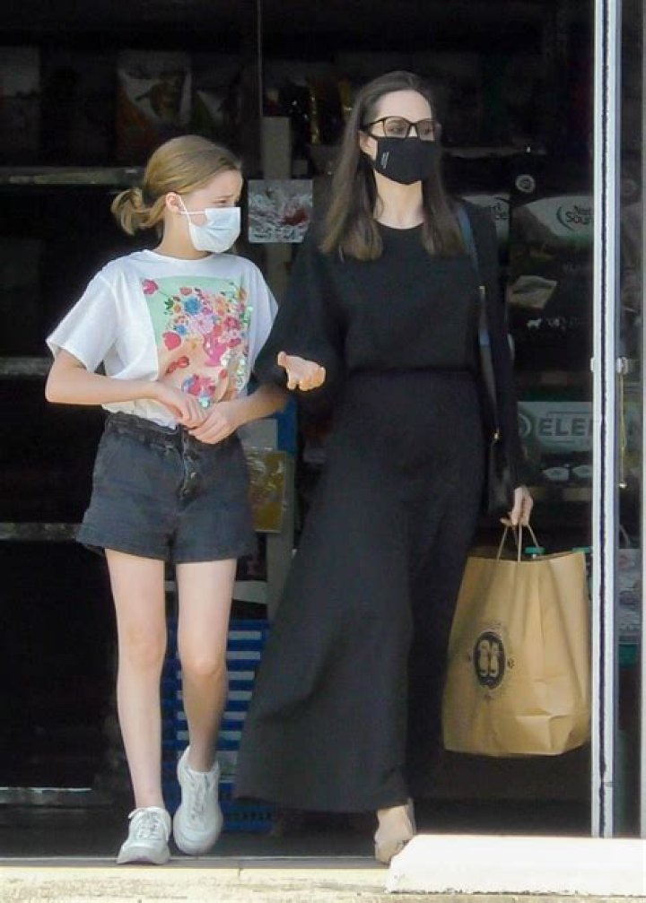 Vivienne Jolie-Pitt, 12, Is Stylish In Black Jean Shorts On Shopping Trip To Pet Store With Mom Angelina