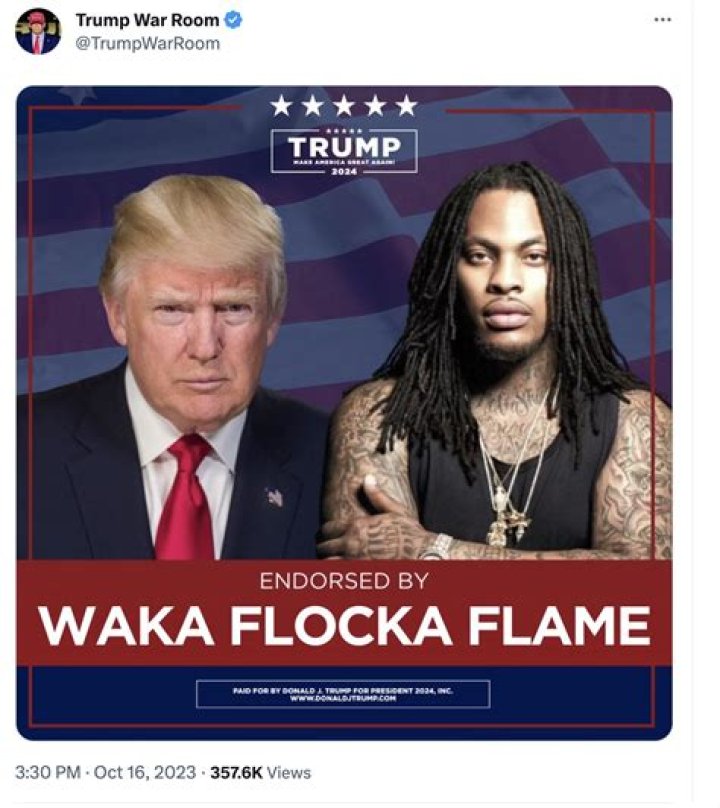 Waka Flocka Flame Supports Donald Trump, Says Barack Obama Worse Prez – Hollywood Life