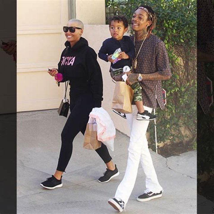 Amber Rose & Wiz Khalifa Cuddle With Son Sebastian Over Fun Family Weekend